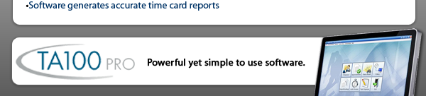 TA100 Pro Payroll Software.