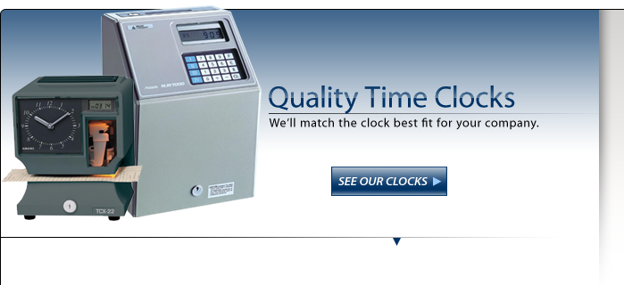 Employee Time Clocks, Payroll Time Recorders